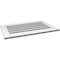 Ekena Millwork Vertical Surface Mount PVC Gable Vent: Functional, w/ 3-1/2"W x 1"P Standard Frame, 34"W x 22"H GVPVE34X2201SF - alternate 2